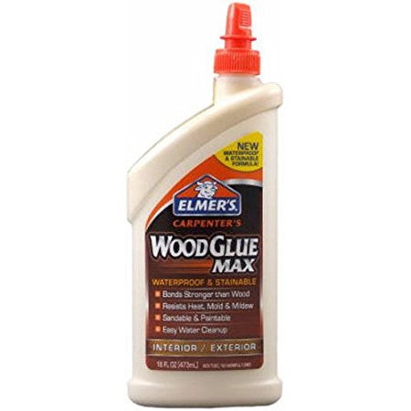 Elmer's E7310 Carpenter's Wood Glue Max, Interior/Exterior, 16 Ounces