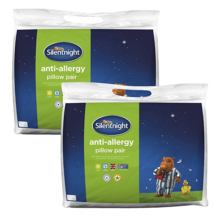 Silentnight Anti-Allergy Pillow, White, Pack of 4