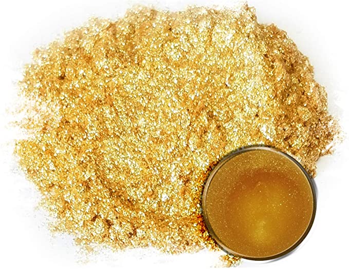 Eye Candy Mica Powder Pigment “Krysanthe Gold” (50g) Multipurpose DIY Arts and Crafts Additive | Natural Bath Bombs, Paint, Soap, Nail Polish, Lip Balm (Krysanthe Gold, 50G)