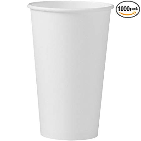 Solo 316W-2050 16 oz White SSP Paper Hot Cup (Case of 1000)