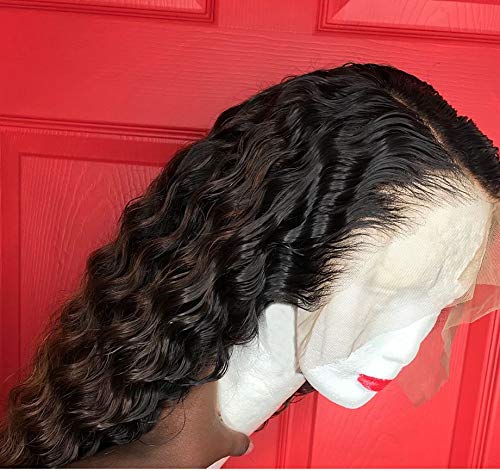 13x6 Density 150% Lace Front Wigs Human Hair With Baby Hair Brazilian Deep Part Remy Lace Front Human Hair Curly Wigs Preplucked