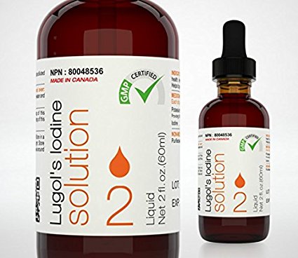 B4B Lugol's Liquid Iodine Drops Supplement. 2% Solution 2 fl. oz. Doctor Preferred Tincture.