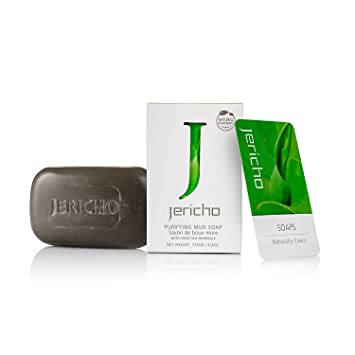 Jericho Cosmetics - The Original Dead Sea Mud Soap Bar - Moisturizing Natural Facial Treatment Soap with Dead Sea Minerals and Dead Sea Salts. Facial Moisturize that assist with all Facial Disorders