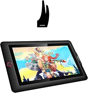 Drawing Tablet with Screen XP-PEN Artist 15.6 pro Computer Graphics Tablet 120% sRGB with Battery-Free Stylus Full-Laminated Technology & XP-PEN Professional Artist Glove