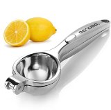 Gelindo Single Press Lemon Squeezer Dishwasher Safe Lightweight Robust and Durable Silver