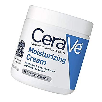 Moisturizing Cream | Body and Face Moisturizer for Dry Skin | Body Cream with Hyaluronic Acid and Ceramides | Normal | Fragrance Free, 1 Box (19 Fl Oz)