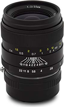 Oshiro 35mm f/2 LD UNC AL Wide Angle Full Frame Prime Lens for Sony NEX E-Mount a7r, a7s, a7, a6000, a5100, a5000, a3000, NEX-7, NEX-6, NEX-5T, NEX-5N, NEX-5R and 3N Digital Cameras