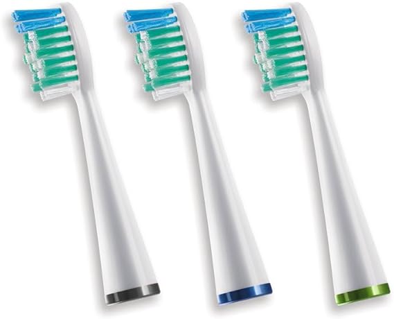 Waterpik Standard SRRB-3E Replacement Electric Toothbrush Heads Pack Of 3