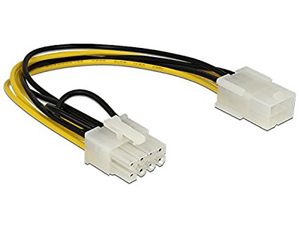 Delock Power Cable PCIE 6-Pin Female to 8-Pin Male PCIE