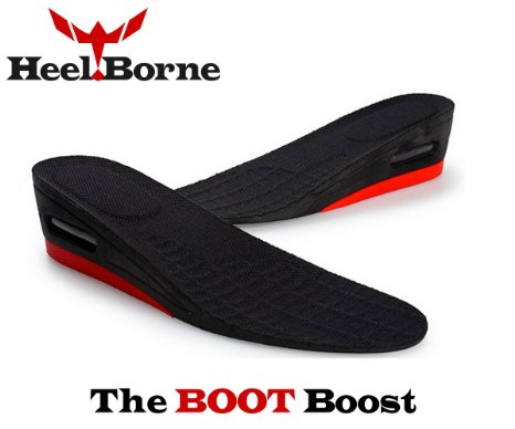 The Big Gun Height Increasing Insole for BOOTS and HIGH-TOP Shoes by Heelborne Ergonomic Height Increasing Insoles For All Day Wear