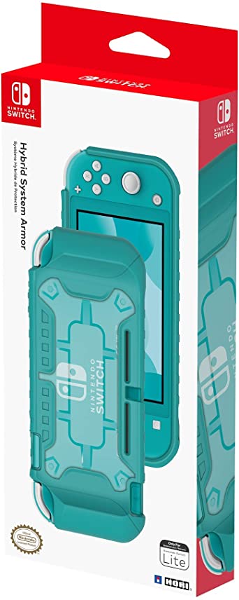 Nintendo Switch Lite Hybrid System Armor (Turquoise) by HORI - Officially Licensed by Nintendo