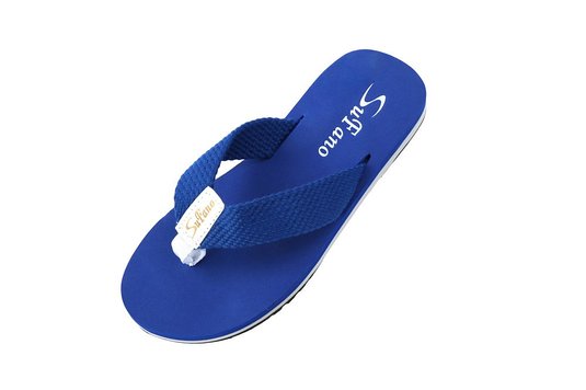 Sufano Men's Cozy 3 layer Sandals Flip Flop Slippes with Comfort Cotton Strap Home Shower Beach Sandals