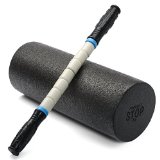 Exercise Foam Roller - Professional Grade High-Density Incorporates Unique 2 In 1 Trigger-Point Design - Massages Soothes Refreshes And Invigorates - Fits Conveniently Inside Your Sports Bag