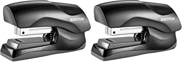 Bostitch Office Heavy Duty 40 Sheet Stapler, Small Stapler Size, Fits into The Palm of Your Hand; Black (B175-BLK) 2 Pack