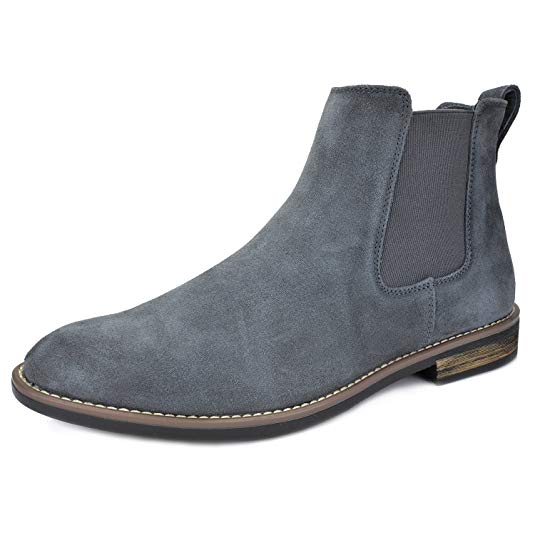 BRUNO MARC NEW YORK Men's Urban-06 Suede Leather Chukka Ankle Boots