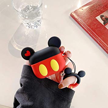 AKXOMY Airpods Pro Case (2019), AirPods Pro Mickey Mouse Accessories Case Cover Compatible with Apple AirPods Pro 3 (Airpod Pro Mickey)