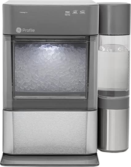 GE Profile Opal | Countertop Nugget Ice Maker w/ 1 gal sidetank | 2.0XL Version | Ice Machine with WiFi Connectivity | Stainless Steel