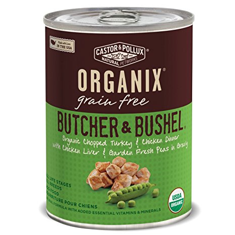 Castor & Pollux Organix Butcher & Bushel Grain Free Organic Canned Dog Food, 12 count 12.7 oz