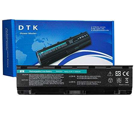 DTK Battery for Toshiba P/N PA5024U-1BRS PA5023U-1BRS PA5025U-1BRS PA5026U-1BRS PA5027U-1BRS PABAS259 PABAS260 PABAS261 PABAS262 PABAS263 Laptop Netbook Computer Satellite L850 Series Battery