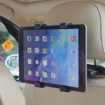 WizGear TM Universal Car Backseat Headrest Mount Holder with Extension 360 Degrees Rotation Car Mount Tablet Backseat Headrest Mount Holder for ALL Sizes Tablets Tablet Headrest Mount