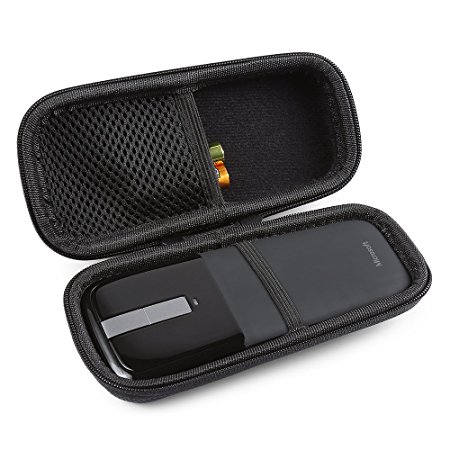 BOVKE EVA Shockproof Hard Protective Case Carrying Travel Storage Pouch Cover Bag for Microsoft Arc Touch Mouse,Black