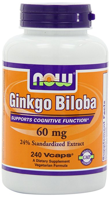 NOW Foods Ginkgo Biloba 60mg, 240 Vcaps