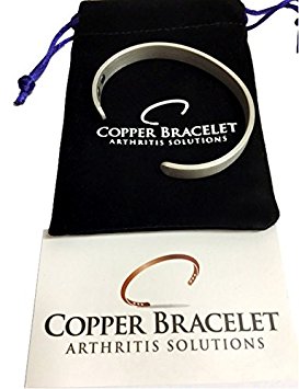 PEWTER Copper Bracelet for Arthritis - GUARANTEED 99.9% PURE Copper Magnetic Bracelet For Men & Women With 6 Powerful Magnets For Effective Relief Of Joint Pain, Arthritis, RSI, & Carpal Tunnel!