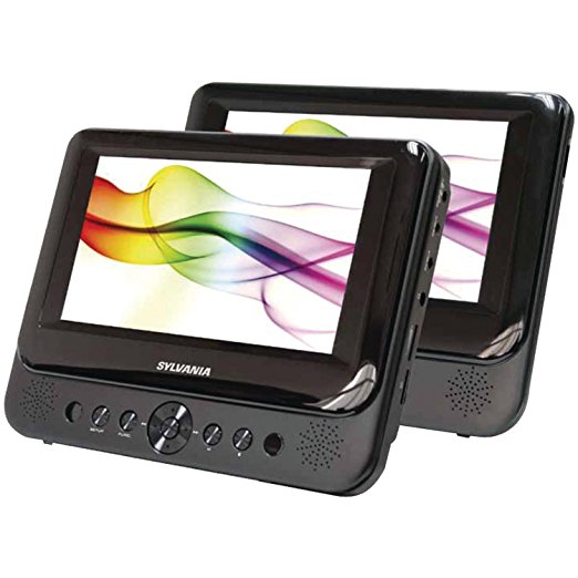 Sylvania SDVD8739 7" Dual-Screen Portable DVD Player