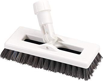 Carlisle 363883103 Swivel Scrub Brush, 8", Black