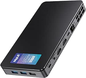 MeLE Mini PC Overclock4C Win11Pro N100(up to 3.4GHz) Alder-Lake 12th Gen 16GB RAM 512GB Micro Computer Small Desktop Office Education Home Triple Screen Display Full Function USB-C