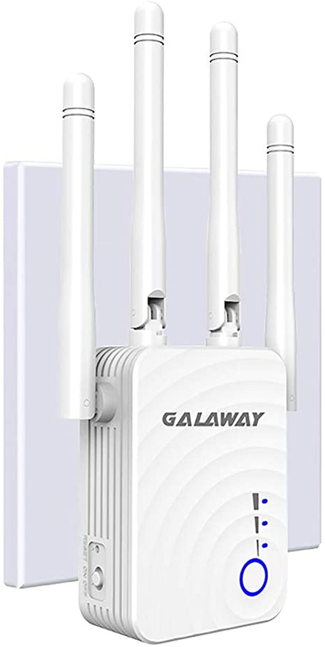 WiFi Range Extender, 1200Mbps WiFi Extender with 4 External Antennas Dual Band Mini Wireless Signal Booster with Ethernet Port WiFi Range Amplifier