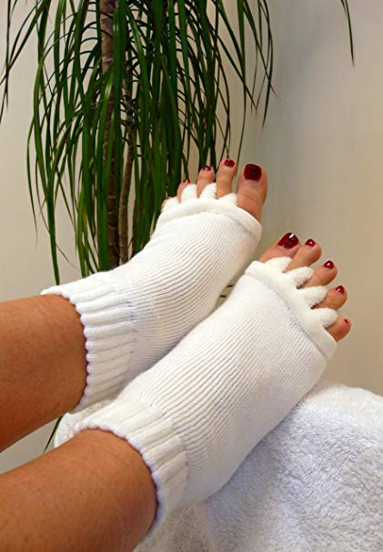 Soft And Fluffy Toe Alignment Socks - Medium