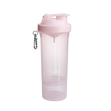 Smartshake SLIM, 17 oz Shaker Cup, Cotton Pink (Packaging May Vary)