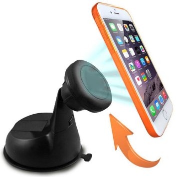 Car Mount, TOTOP® Magnetic Dashboard/Windshield Car Mount Holder for iPhone 6 (4.7)/ iPhone 6 Plus (5.5)/ 5s/ 5c/, Samsung Galaxy S6/S6 Edge/S5/S4 Note 4/3, Google Nexus 6/5/4