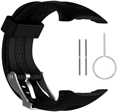 QGHXO Band for Garmin Forerunner 10/15, Soft Silicone Replacement Watch Band Strap for Garmin Forerunner 10/15 GPS Watch