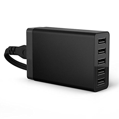 iMustech®40w 8A 5-Port USB Charging Station Multi-Port USB Charger Desktop Hub for iPhone 6s / 6 / 6 Plus, iPad Air 2 / mini 3, Galaxy S6 / Edge / Plus, Note 5 (BK99)