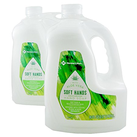 Member's Mark Moisturizing Hand Soap Refill, Aloe Vera (80 fl. oz., 2 pk.)