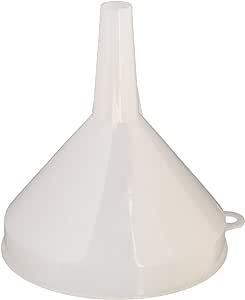 Winco Plastic Funnel, 4 1/4-Inch Diameter, White, Medium