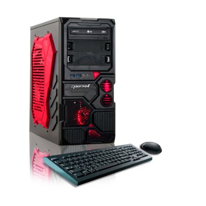 CybertronPC Borg-Q Red TGM4213C Gaming PC 38 GHz AMD FX-4130 Quad Core 1GB GeForce GT610 8GB DDR3 1600MHz 1TB HDD Windows 81 64-bit