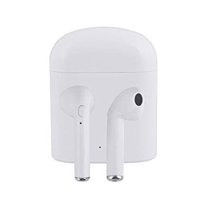 Wireless Headphones, Bluetooth Headsets, Bluetooth Earbuds, True Wireless Earbuds Stereo in-Ear Earpieces with 2 Built-in Mic and Charging Case Earphones Compatible with Smartphones