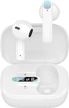 Wireless Earbuds,Air Buds Pod Bluetooth 5.3 Headphones Noise Cancelling Air Bud Pro Stereo Ear pods in-Ear Ear Buds Built-in Mic IPX7 Waterproof Earphones Sport Headsets for iPhone/Samsung/Android