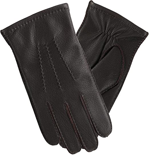 Winter Cold Weather Warm Leather Gloves for Men Wool Lining for Driving Motorcycle Driving Riding