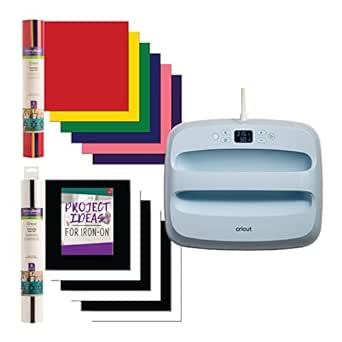 Cricut Easy Press 3 12" x 10" and Everyday Rainbow Iron On Bundle - Heat Press Machine for HTV Sublimation and DIY Ironing, Shirt Press Machine for Making Custom Apparel - Heat Transfer Vinyl Projects