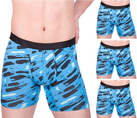KAYAPO Men's Micromodal Breathable Ultrasoft Lightweight Comfortable Boxer Brief Underwear, Assorted Colors, Multipack