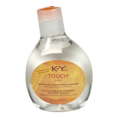 K-Y Brand Touch Massage 2-in-1 Warming Oil   Personal Lubricant, 5 Ounce