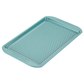 Farberware Purecook Hybrid Ceramic Nonstick Bakeware Baking Sheet and Cookie Pan, 10" x 15", Aqua