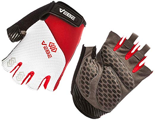 VEBE Men's Cycling Gloves Mountain Bike Gloves - Breathable Shock Absorbing Bicycle Gloves with Gel Pad…