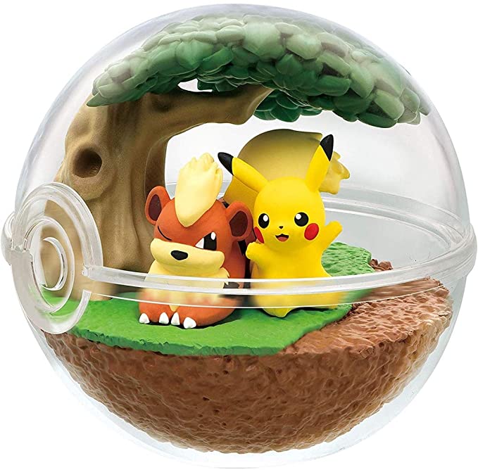 Re-Ment Pokemon Terrarium Collection 7 - Pikachu & Growlithe