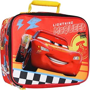 Disney Cars Lightning McQueen Lunch Box Carbon Cyber Kids Insulated Lunch Bag