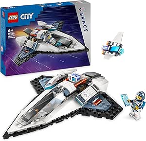 LEGO City Interstellar Spaceship Toy Set, Outer Space Building Toys for 6 Plus Year Old boys, Girls & Kids, With Astronaut Minifigure for Imaginative Play, Birthday Gift Idea 60430